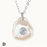 Pearl Mother of Pearl Diamond Necklace