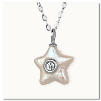 Ocean Star Mother of Diamond Necklace