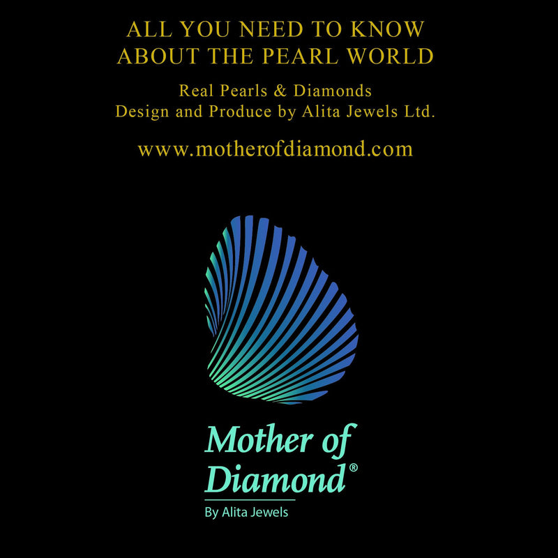 Emerald Mother of Diamond Gold Earrings