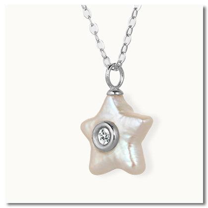 Ocean Star Mother of Diamond Necklace